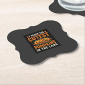 Halloween-Lehrer süßestes Kürbis-Design_1 Untersetzer (angewinkelt)
