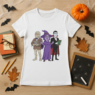 Halloween-Lehrer-Team T-Shirt