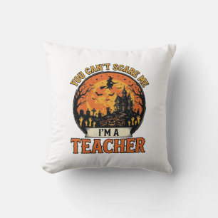 Halloween-Lehrer Vintage Lustig Gruselig Schule De Kissen