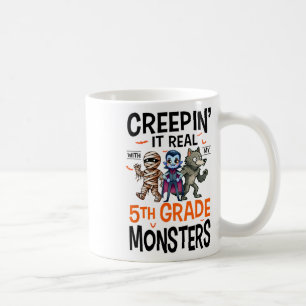 Halloween Lehrerin Creepin Es ist echt mit meinem Kaffeetasse