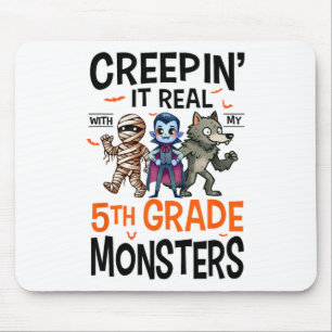 Halloween Lehrerin Creepin Es ist echt mit meinem Mousepad