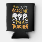 Halloween-Lehrerin Dosenkühler (Vorderseite)