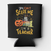 Halloween-Lehrerin Dosenkühler (Vorderseite)