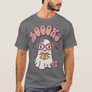 Halloween-Lehrerin im Niedlichen Ghost-Buch T-Shirt