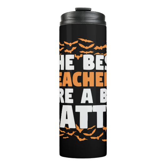 Halloween-Lehrerin Thermosbecher (Vorderseite)