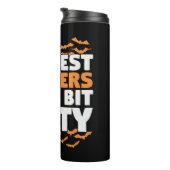 Halloween-Lehrerin Thermosbecher (Nach rechts gedreht)