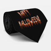 Halloween-Leidens-Text Krawatte (Gerollt)