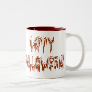Halloween-Leidens-Text Zweifarbige Tasse