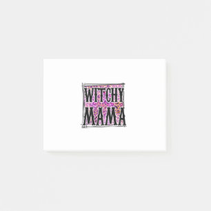 Halloween Leopard Hexen-Mama Geburtstag Post-it Klebezettel