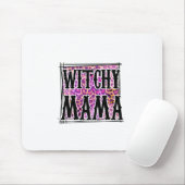 Halloween Leopard Witchy Mama Birthday Mousepad (Mit Mouse)