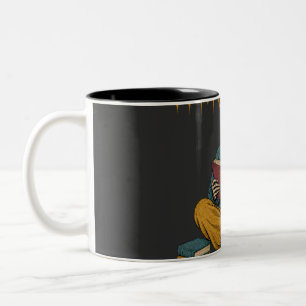 Halloween Lesebuchliebhaber Zweifarbige Tasse