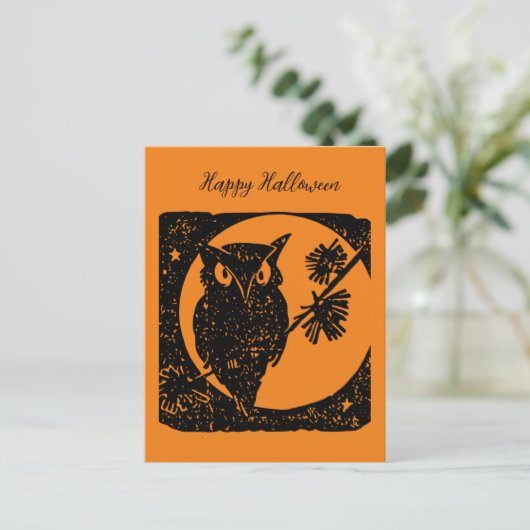 Halloween-Lesezeichen Feiertagspostkarte (Stehend Vorderseite)