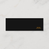 Halloween-Lesezeichen Mini Visitenkarte (Rückseite)