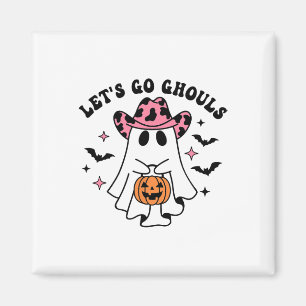 Halloween Let's Go Ghouls Ghost Retro Kostüm Wome Magnet