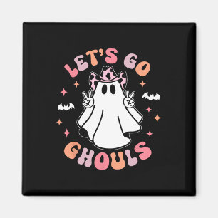 Halloween Let's Go Ghouls Ghost Retro Kostüm Wome Magnet