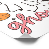 Halloween Let's Go Ghouls Ghost Retro Kostüm Wome Poster (Ecke)