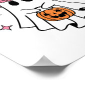 Halloween Let's Go Ghouls Ghost Retro Kostüm Wome Poster (Ecke)