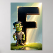 Halloween Letter F Poster for Kids Classrooms (Vorne)