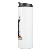 Halloween Letter N Single Tear Thermosbecher (Nach rechts gedreht)