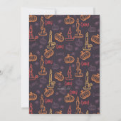 Halloween leuchtet Einladung durch (Rückseite)