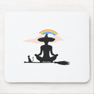Halloween Lgbt Yoga Hexen Stolz Hippie Regenbogen Mousepad