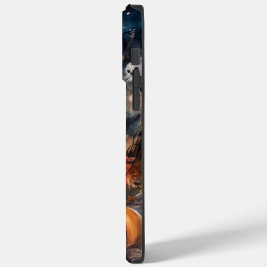 Halloween Lhasa Apso mit Pumpkins Beängstigend Case-Mate iPhone Hülle (Rückseite / Links)