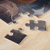 Halloween Lhasa Apso mit Pumpkins Beängstigend Puzzle (Seite)