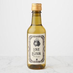 Halloween Liebe Elixir Drinks unangenehm Weinetikett