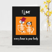 Halloween-Liebe Karte (Gelbe Blume)