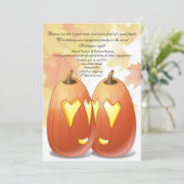 Halloween-Liebe-Party Einladung (Stehend Vorderseite)