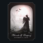 Halloween Liebe Silhouette Hochzeit Einladung<br><div class="desc">Halloween Elegante Liebe Silhouette Hochzeit EinladungKunst & Design von Julie Alvarez</div>