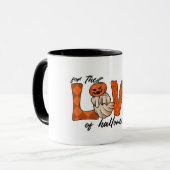 Halloween-Liebe Tasse (Vorderseite Links)