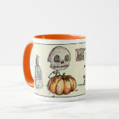 Halloween-Liebe (Tribut an Wes Craven) Tasse (Vorderseite Links)