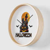 Halloween-Liebhaber, lustiges Halloween, glücklich Uhr (Winkel)