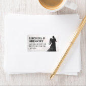 Halloween Liebhaber Silhouette Matching Wedding La Adressaufkleber (Insitu)