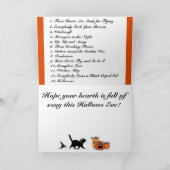 Halloween-Lieder Karte (Innenseite)