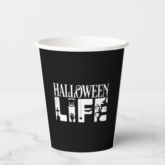 Halloween Life Pappbecher (Vorderseite)