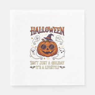 Halloween Lifestyle Kürbis Sonnenbrille Hexenhut G Serviette