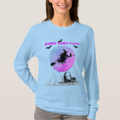 Halloween Light Blue Long Sleeve T-Shirt (Vorderseite)