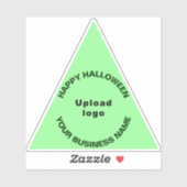 Halloween Light Green Triangle Vinyl Aufkleber (Blatt)