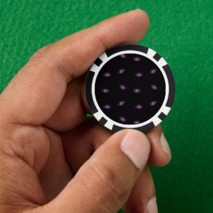 Halloween, Lila Augen, Süßes oder Saures, Buh Pokerchips