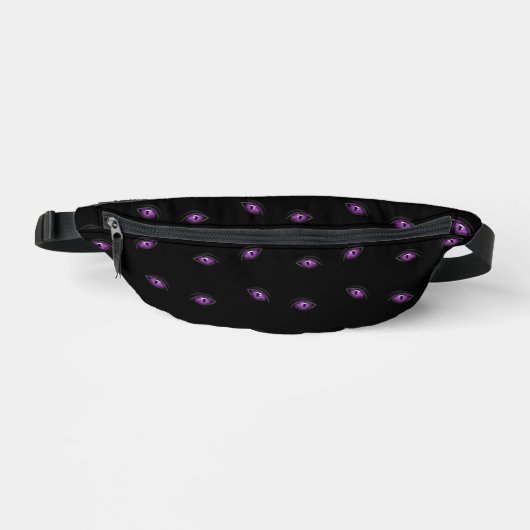 Halloween, Lila Augen, Trick oder Trete, Boo Bauchtasche (Vorderseite)