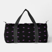 Halloween, Lila Augen, Trick oder Trete, Boo Duffle Bag (Vorderseite)