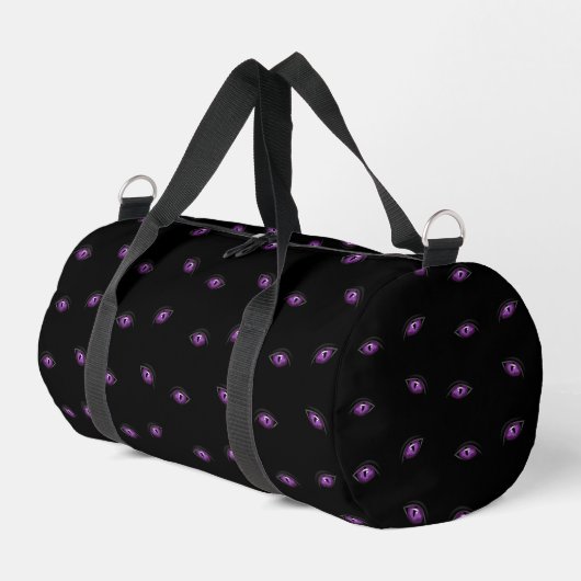 Halloween, Lila Augen, Trick oder Trete, Boo Duffle Bag (Linke Seite)