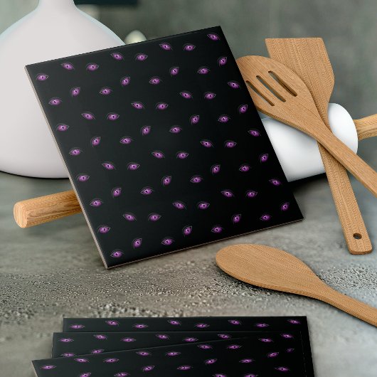 Halloween, Lila Augen, Trick oder Trete, Boo Fliese