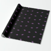 Halloween, Lila Augen, Trick oder Trete, Boo Geschenkpapier (Ungerollt)