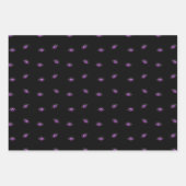 Halloween, Lila Augen, Trick oder Trete, Boo Geschenkpapier Set (Vorderseite 3)