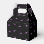 Halloween, Lila Augen, Trick oder Trete, Boo Geschenkschachtel (Vorderseite)