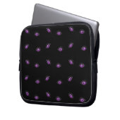 Halloween, Lila Augen, Trick oder Trete, Boo Laptopschutzhülle (Vorderseite Links)