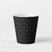 Halloween, Lila Augen, Trick oder Trete, Boo Milchtasse (Vorderseite)